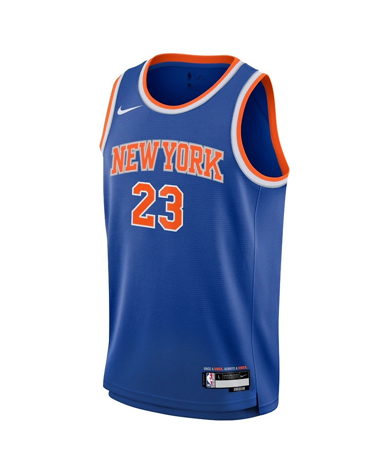 Nike Big Boys and Girls Mitchell Robinson Blue New York Knicks Swingman Icon Edition Jersey