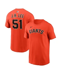Nike Men's Jung Hoo Lee Orange San Francisco Giants Name & Number T-Shirt