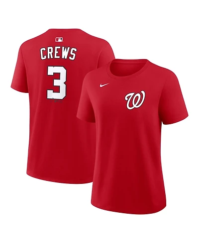 Nike Women's Dylan Crews Red Washington Nationals Name & Number T-Shirt