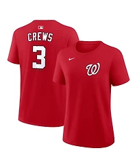 Nike Women's Dylan Crews Red Washington Nationals Name & Number T-Shirt
