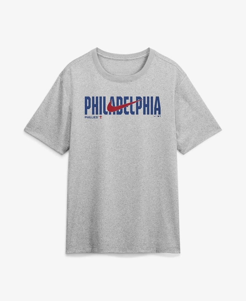 Nike Men's Heather Gray Philadelphia Phillies Swoosh Legend Dri-fit T-Shirt