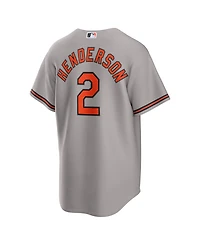 Nike Men's Gunnar Henderson Gray Baltimore Orioles Road Replica Jersey