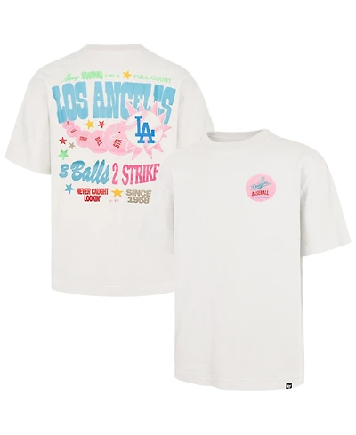 '47 Brand Men's and Women's Cream Los Angeles Dodgers Turnpike Chuck Foundation T-Shirt