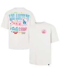 '47 Brand Men's and Women's Cream Los Angeles Dodgers Turnpike Chuck Foundation T-Shirt