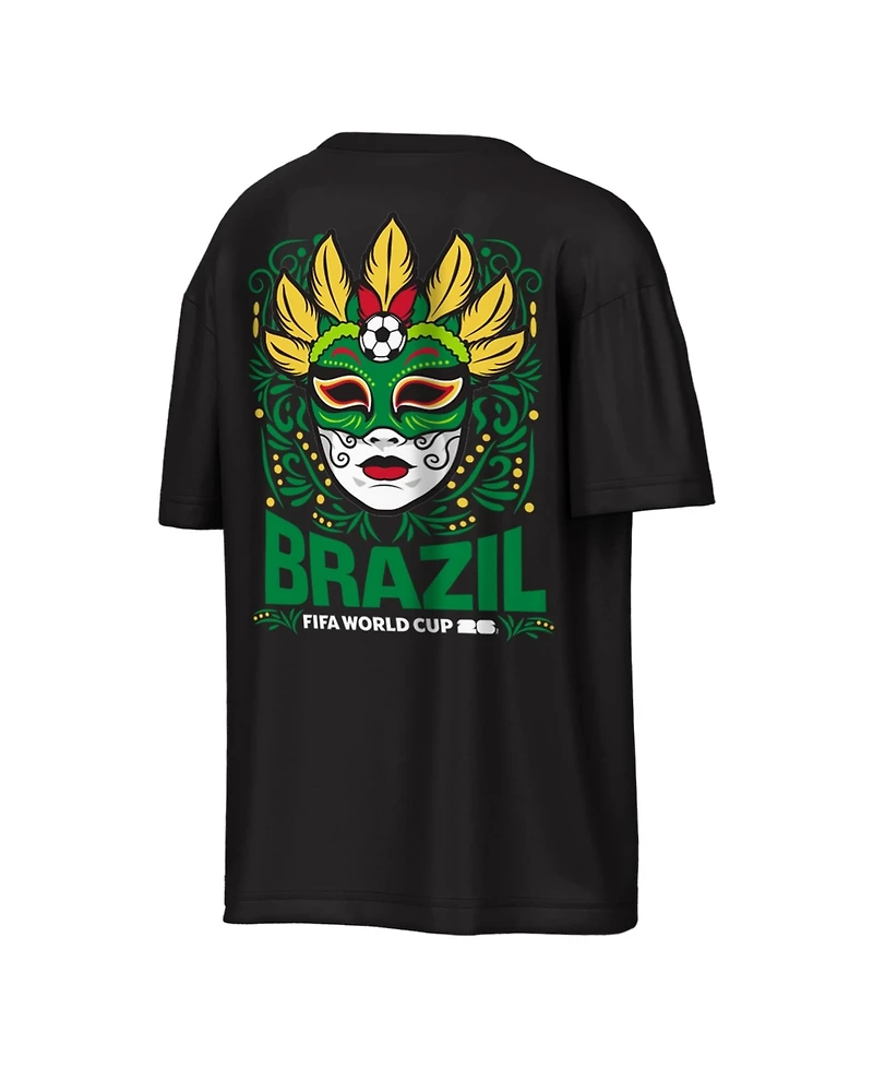 Outerstuff Men's Black Brazil Fifa World Cup 2026 Rally Oversized T-Shirt