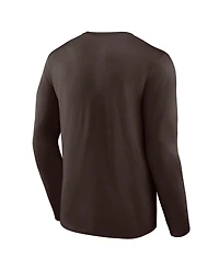 Logo Athletic Men's Brown San Diego Padres Heart Soul Long Sleeve T-Shirt