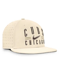 Nike Men's Natural Chicago Cubs True Dri-fit AeroBill Fitted Hat