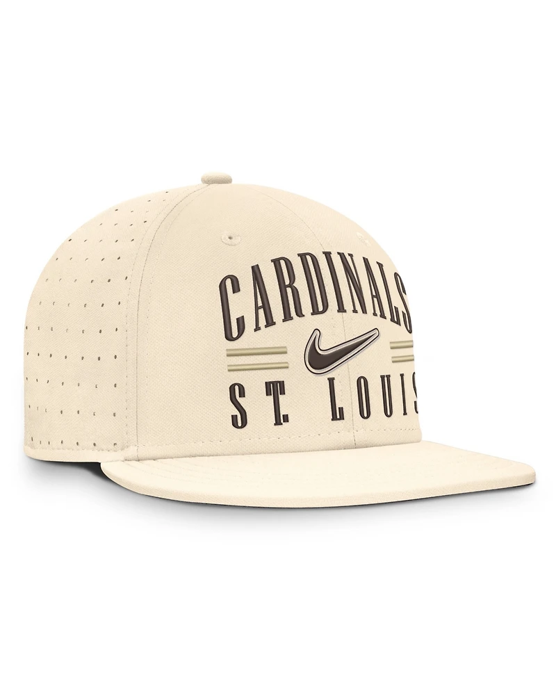 Nike Men's Natural St. Louis Cardinals True Dri-fit AeroBill Fitted Hat