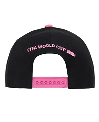 Outerstuff Men's Black/Pink Fifa World Cup 2026 Miami Host City Pro Snapback Hat