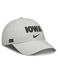 Nike Men's and Women's Gray Iowa Hawkeyes 2026 On-Field Gameday Club Adjustable Hat