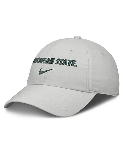 Nike Men's and Women's Gray Michigan State Spartans 2026 On-Field Gameday Club Adjustable Hat