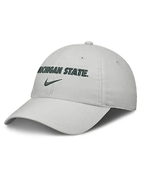 Nike Men's and Women's Gray Michigan State Spartans 2026 On-Field Gameday Club Adjustable Hat