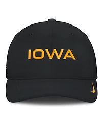 Nike Men's Black Iowa Hawkeyes Gameday Aerobill Swooshflex Dri-fit Hat