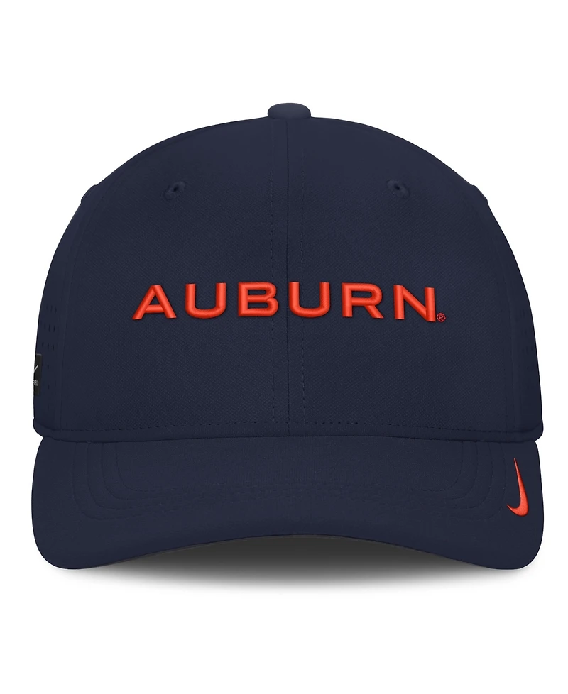 Nike Men's Navy Auburn Tigers Gameday Aerobill Swooshflex Dri-fit Hat