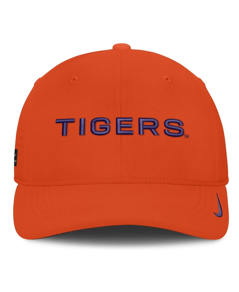 Nike Men's Orange Clemson Tigers Gameday Aerobill Swooshflex Dri-fit Hat