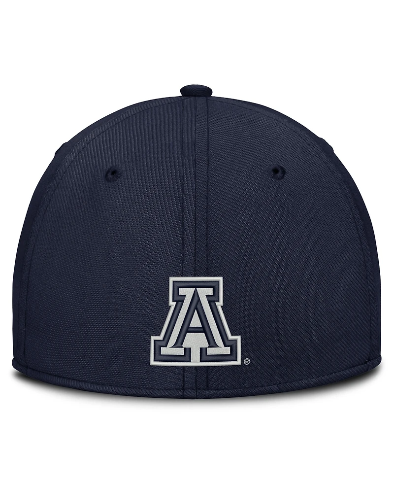 Nike Men's Navy Arizona Wildcats Rise On-Field Swoosh Flex Dri-fit Hat