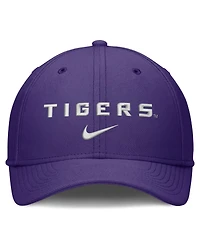 Nike Men's Purple Lsu Tigers Rise On-Field Swoosh Flex Dri-fit Hat