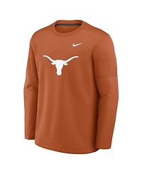 Nike Men's Texas Orange Longhorns 2026 Sideline Coaches Therma-fit Long Sleeve Top