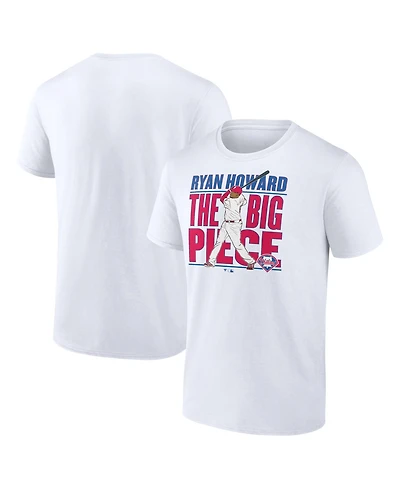Fanatics Men's Ryan Howard White Philadelphia Phillies Cooperstown Collection Player T-Shirt
