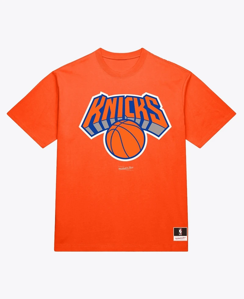 Mitchell & Ness Men's Orange New York Knicks Basic T-Shirt