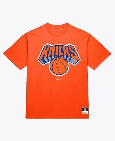 Mitchell & Ness Men's Orange New York Knicks Basic T-Shirt