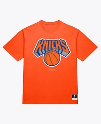 Mitchell & Ness Men's Orange New York Knicks Basic T-Shirt