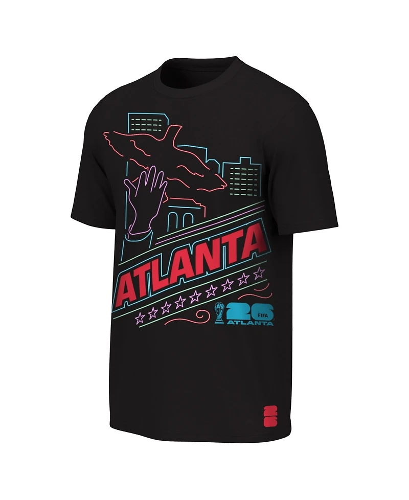 Outerstuff Big Boys and Girls Black Fifa World Cup 2026 Atlanta Neon City Night T-Shirt