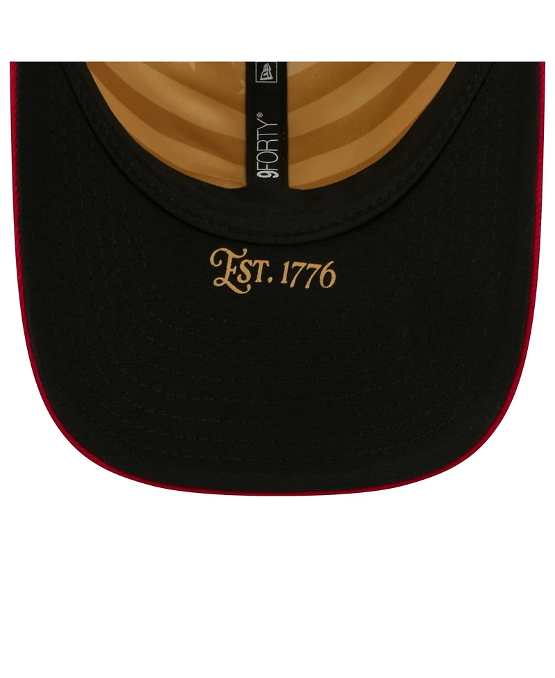 New Era Big Boys and Girls Cream/Red Boston Red Sox Usa 250 9FORTY M-Crown Adjustable Hat