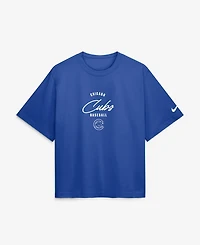 Nike Women's Pete Crow-Armstrong Royal Chicago Cubs Premium Essentials Boxy Name & Number T-Shirt