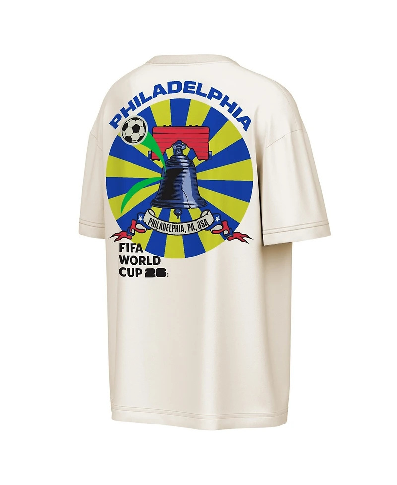 Outerstuff Men's Natural Fifa World Cup 2026 Philadelphia Big City Poster T-Shirt