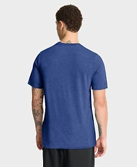 Nike Men's Heather Blue Chinese Taipei Baseball 2026 World Classic Stacked Tri-Blend T-Shirt
