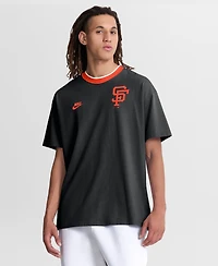 Nike Men's Black San Francisco Giants Cooperstown Collection Ringer T-Shirt