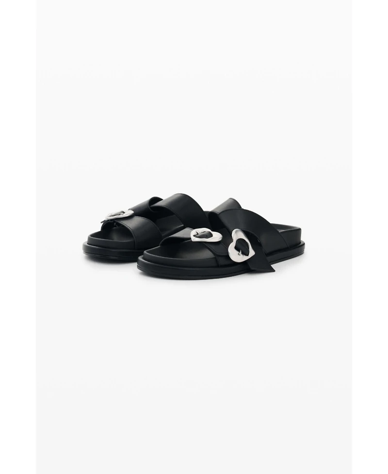 Desigual Women's Sandalia plataforma corazon