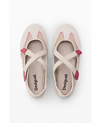 Desigual Women's Ballerina mesh logo