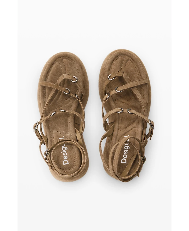 Desigual Women's Platform Leather Sandal