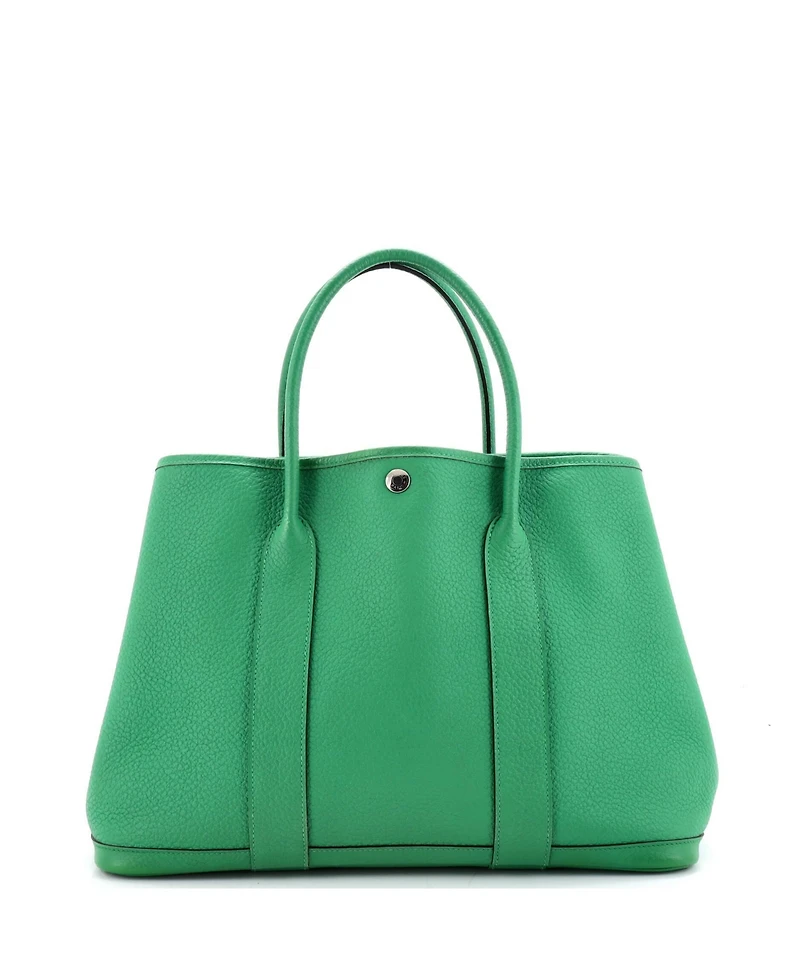 Pre-Owned HERMES 36 Garden Party Tote Leather with Printed Interior