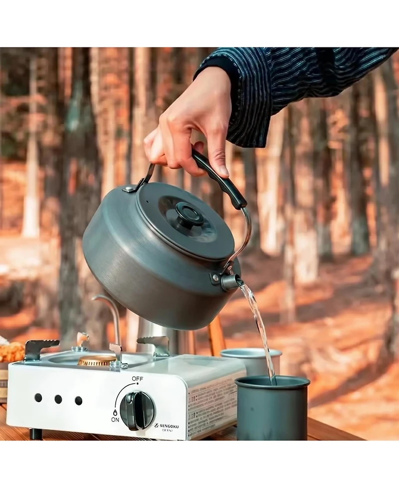Piscifun Whistling Camping Kettle Aluminum Alloy Portable Coffee Pot with Storage Bag