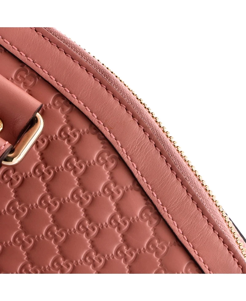 Pre-Owned Gucci Medium Britt Convertible Dome Satchel Microguccissima Leather