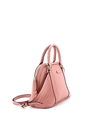 Pre-Owned Gucci Medium Convertible Dome Satchel Microguccissima Leather