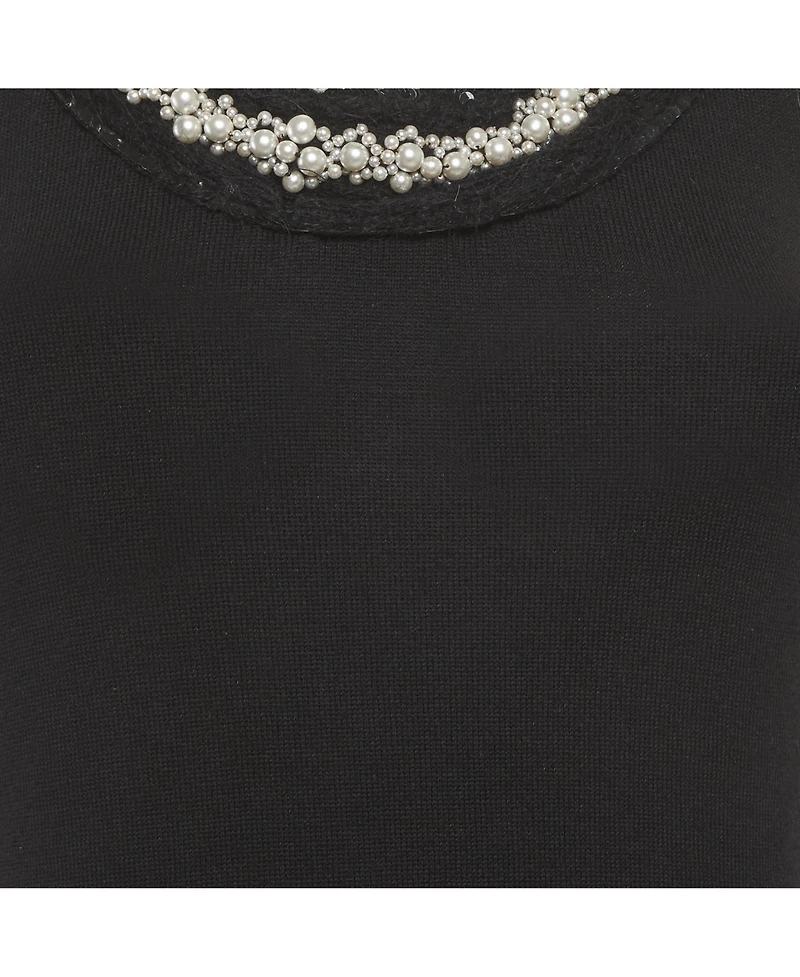 Pre-Owned Dolce & Gabbana Women's Stretch Knit Beaded Top