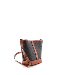 Pre-Owned Celine Bucket Bag Triomphe Coated Canvas