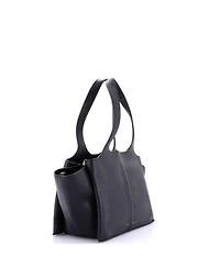 Pre-Owned Celine Small Tri-Fold Shoulder Bag Grained Calfskin