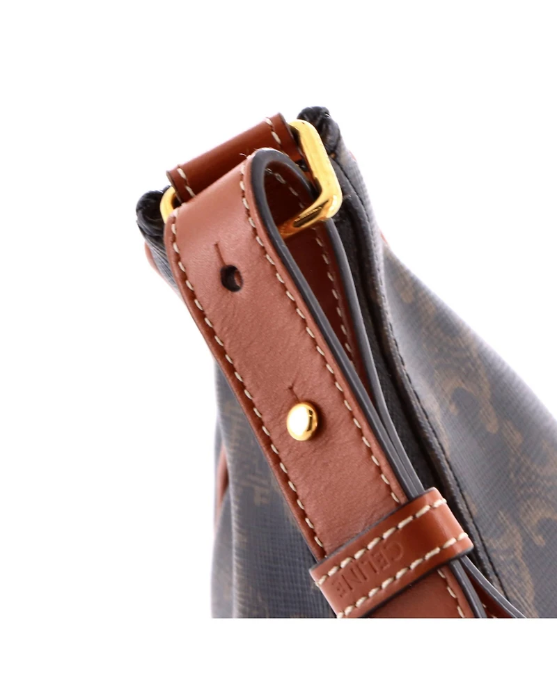 Pre-Owned Celine Ava Bag Triomphe Coated Canvas