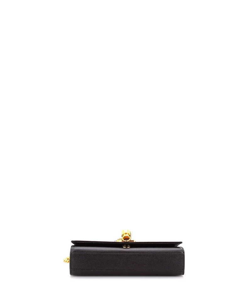 Pre-Owned Saint Laurent Small Classic Monogram Tassel Crossbody Bag Grainy Leather