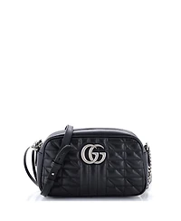 Pre-Owned Gucci Small Gg Marmont Shoulder Bag Mixed Matelasse Leather