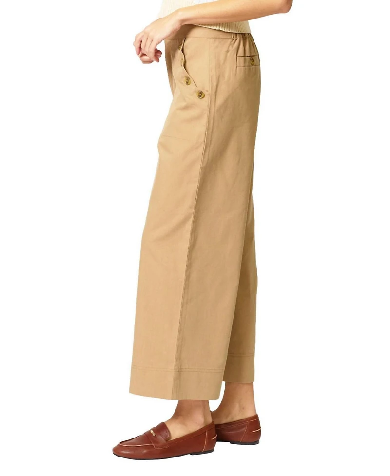 Central Park West Women's Dean Straight Leg Button Pant