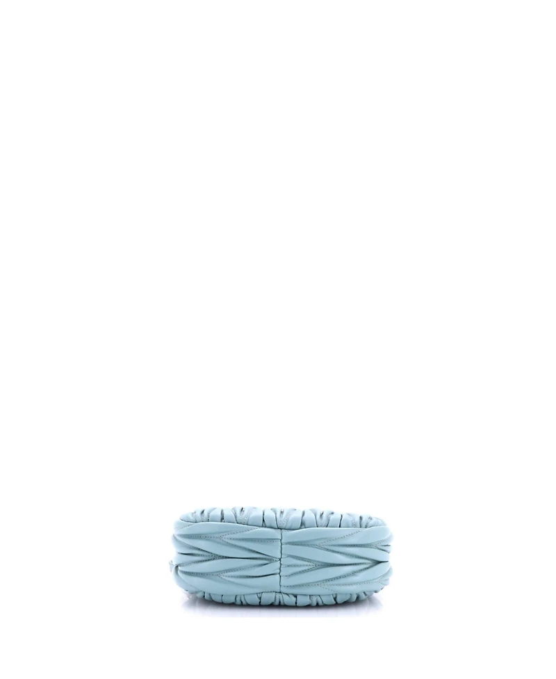 Pre-Owned Miu Miu Mini Wander Hobo Matelasse Leather
