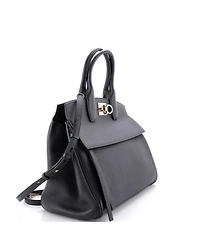 Pre-Owned Salvatore Ferragamo Medium Studio Satchel Leather