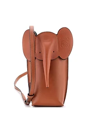 Pre-Owned Loewe Elephant Pocket Crossbody Bag Leather