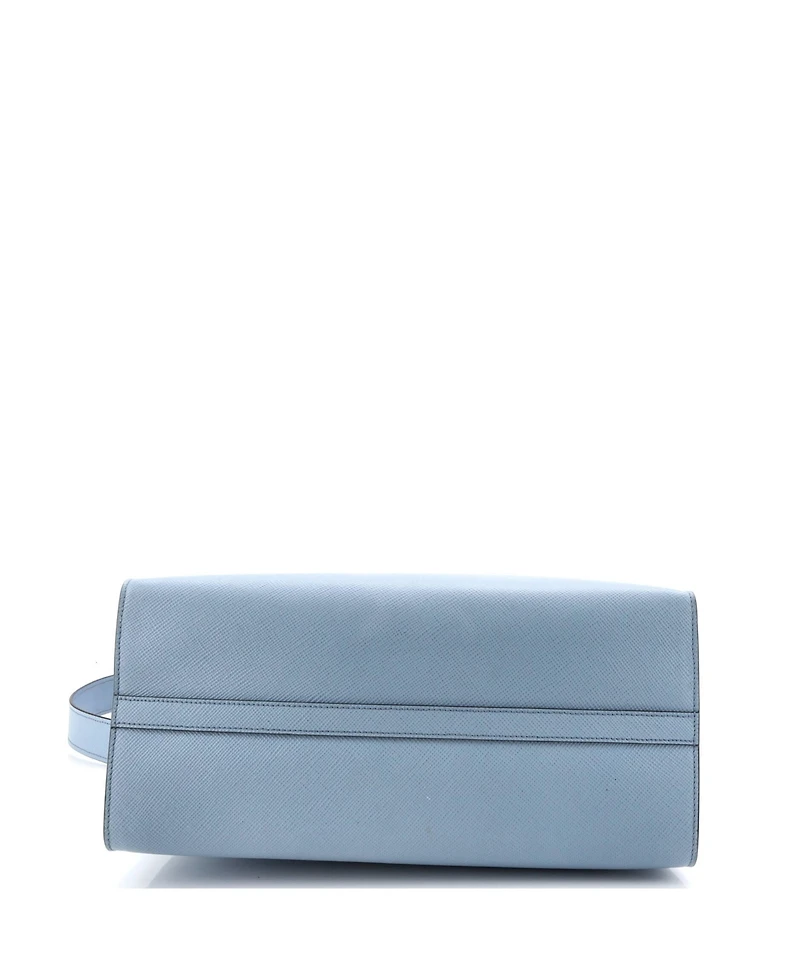 Pre-Owned Prada Medium Monochrome Tote Saffiano with City Calf